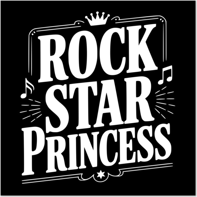 Rock Star Princess Wall Art by Frank Ring