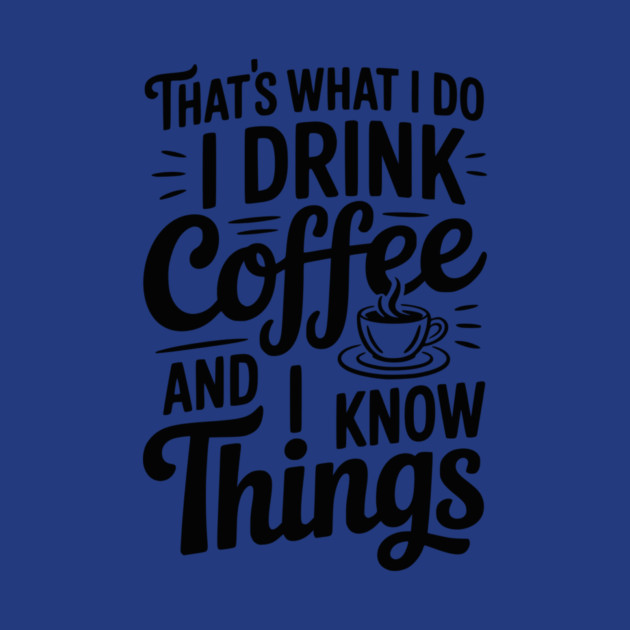 That's What I Do I Drink Coffee and I Know Things by Frank Ring