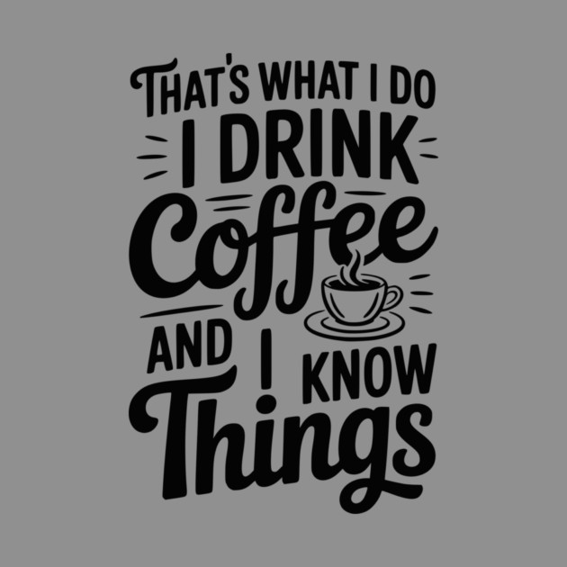That's What I Do I Drink Coffee and I Know Things by Frank Ring