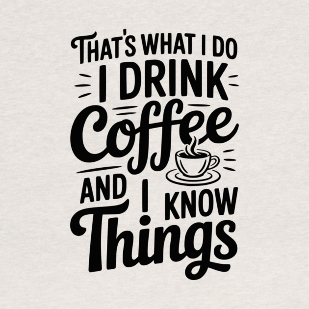 That's What I Do I Drink Coffee and I Know Things by Frank Ring