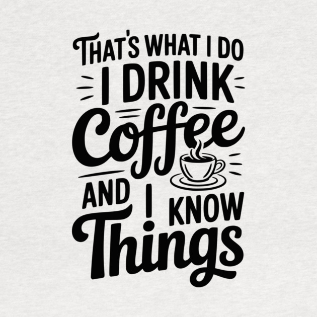 That's What I Do I Drink Coffee and I Know Things by Frank Ring