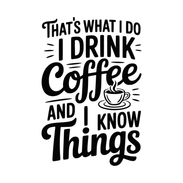 That's What I Do I Drink Coffee and I Know Things by Frank Ring