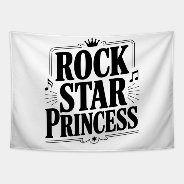 Rock Star Princess Tapestry by Frank Ring