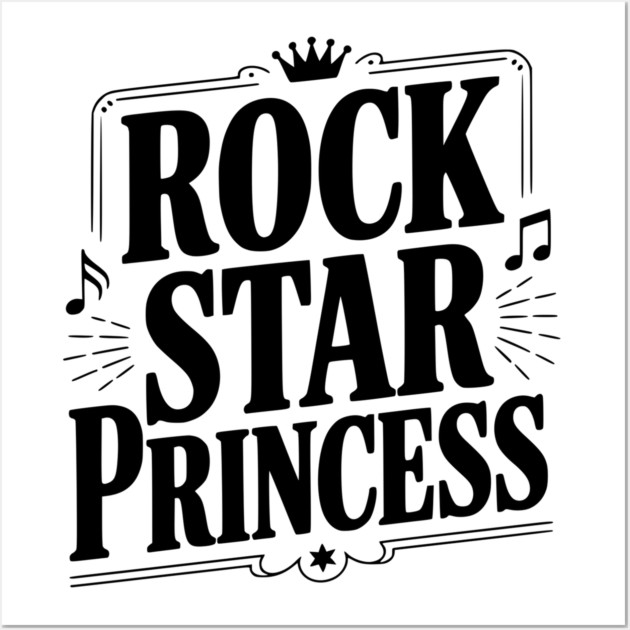 Rock Star Princess Wall Art by Frank Ring
