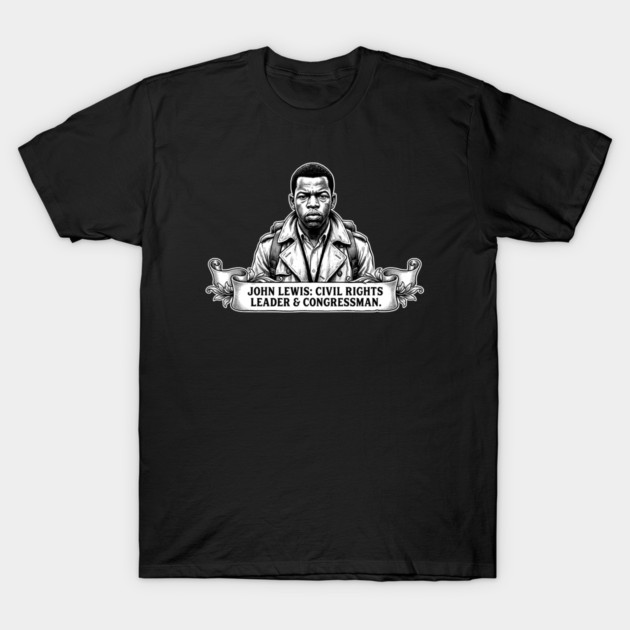 John Lewis Civil Rights Tribute T-Shirt by UrbanLifeApparel