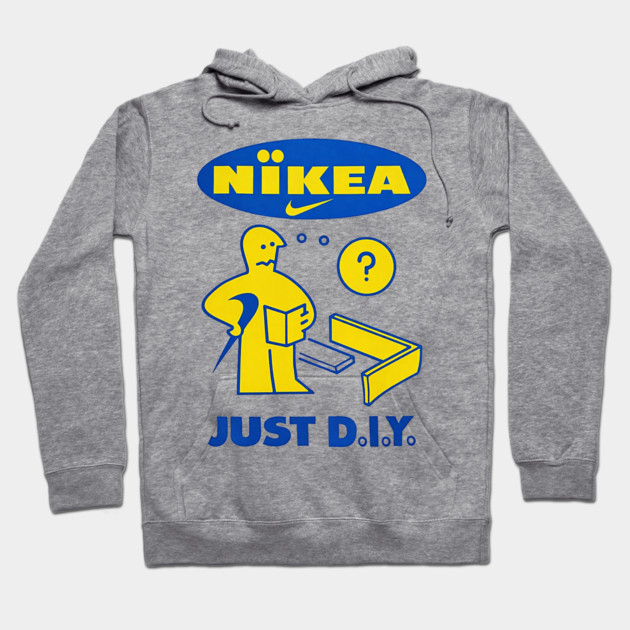 Nikea - Just D.I.Y. - IKEA Funny Parody Hoodie by nicklower