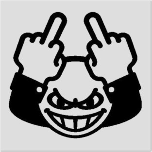 Bad Attitude Evil Smile Posters and Art