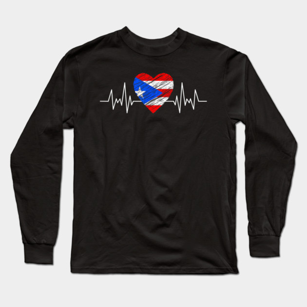 Puerto Rico Long Sleeve T-Shirt by dtr_art