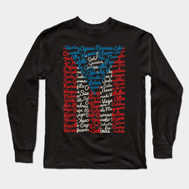 Puerto Rico Long Sleeve T-Shirt by dtr_art
