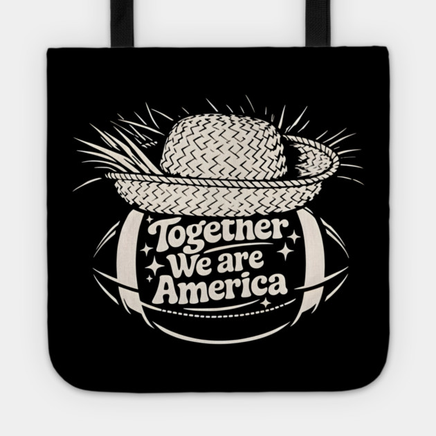 Together-We-are-America Tote by dtr_art