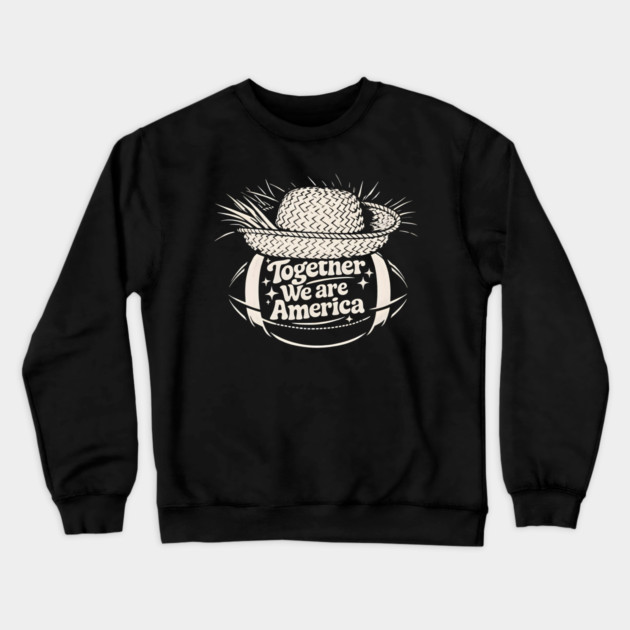 Together-We-are-America Crewneck Sweatshirt by dtr_art