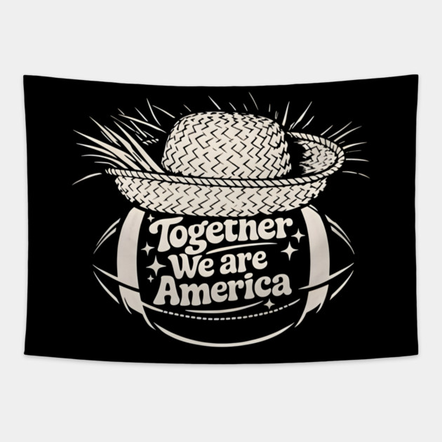 Together-We-are-America Tapestry by dtr_art
