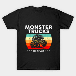 Vintage Monster Truck Are My Jam RetroT-Shirt T-Shirt