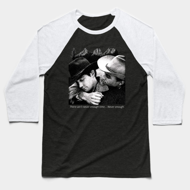 Brokeback Mountain - Jake Gyllenhaal & Heath Ledger Baseball T-Shirt by nicklower