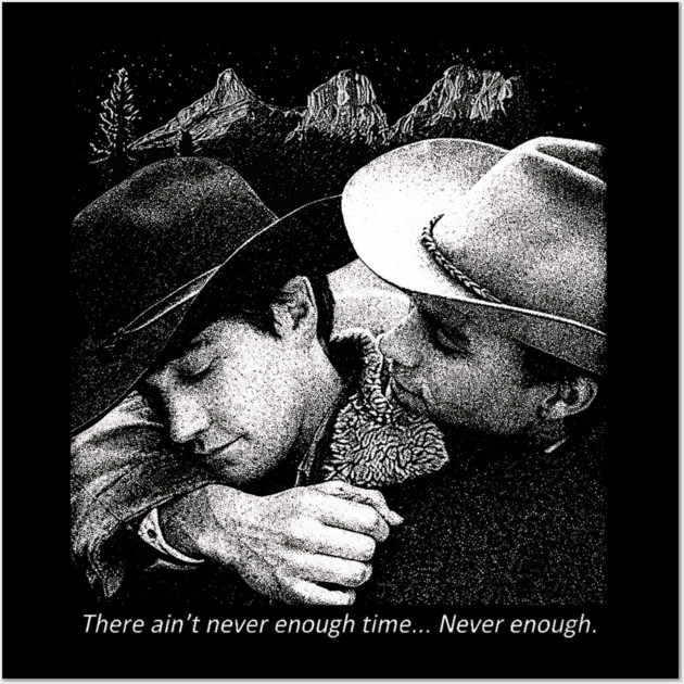 Brokeback Mountain - Jake Gyllenhaal & Heath Ledger Wall Art by nicklower