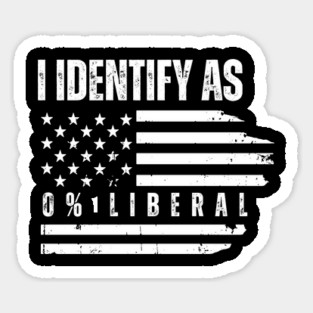 i-identify-as-0%-liberal Sticker