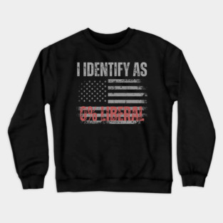 i-identify-as-0%-liberal Crewneck Sweatshirt