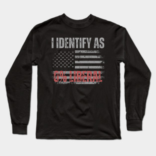 i-identify-as-0%-liberal Long Sleeve T-Shirt
