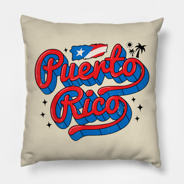 Puerto Rico Pillow by dtr_art