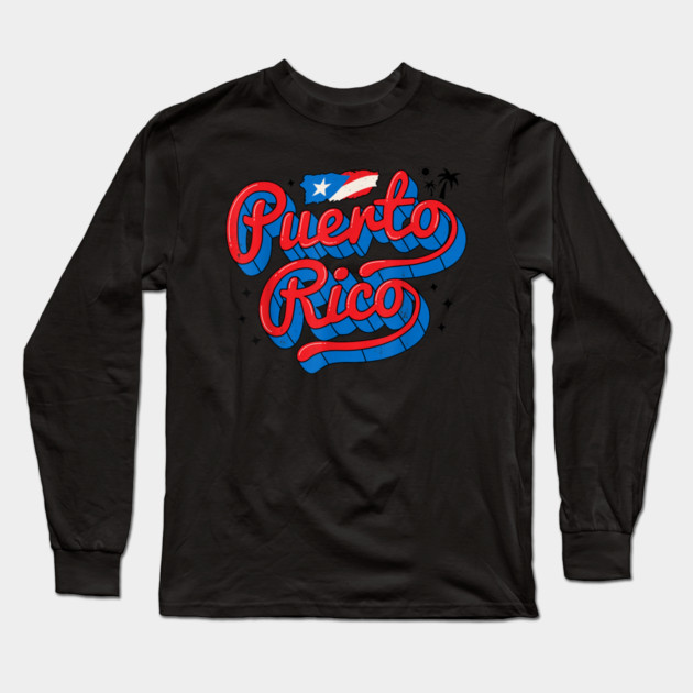 Puerto Rico Long Sleeve T-Shirt by dtr_art