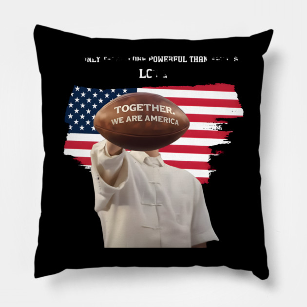 Together-We-are-America Pillow by dtr_art