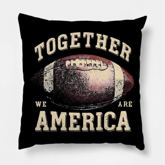 Together-We-are-America Pillow by dtr_art