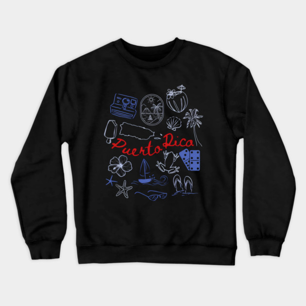 Puerto Rico Crewneck Sweatshirt by dtr_art