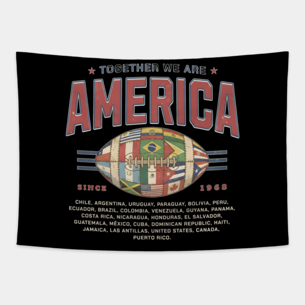 Together-We-are-America Tapestry by dtr_art