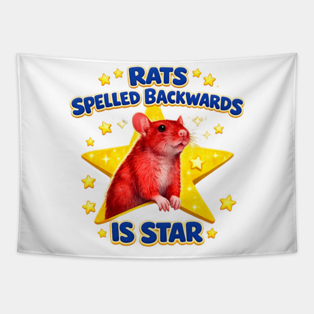rats spelled backwards is star Tapestry by Hays Robert Print
