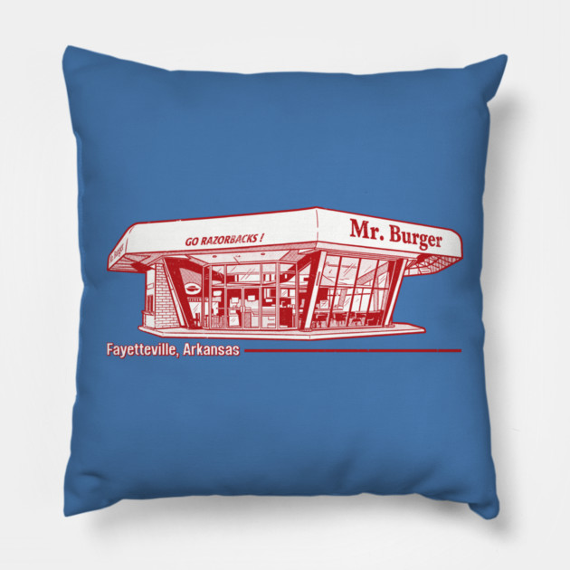 Mr Burger Pillow by rt-shirts