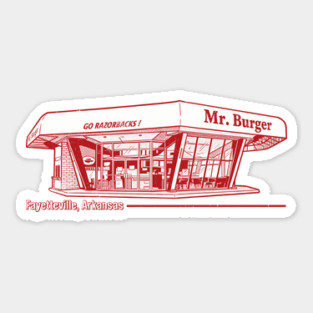 Mr Burger Sticker