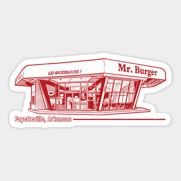 Mr Burger Sticker by rt-shirts