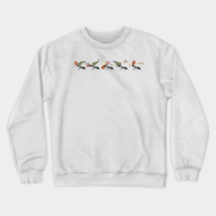 Leafcutter Ants with Fern and Petals Crewneck Sweatshirt