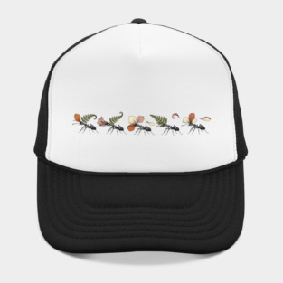 Leafcutter Ants with Fern and Petals Hat