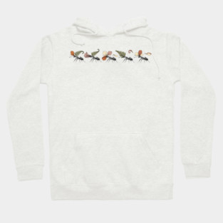 Leafcutter Ants with Fern and Petals Hoodie