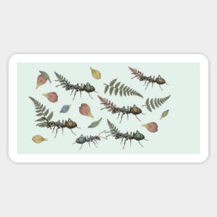 Woodland Leafcutter Ants Design Magnet
