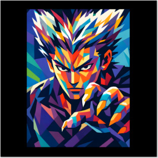 Garou One Punch Man design art Posters and Art
