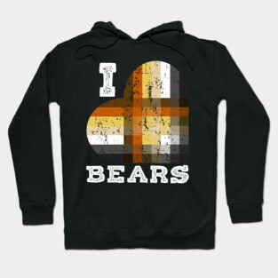 I Love Bears for Gay Bears and Bear Admirers or Chasers | BearlyBrand Hoodie