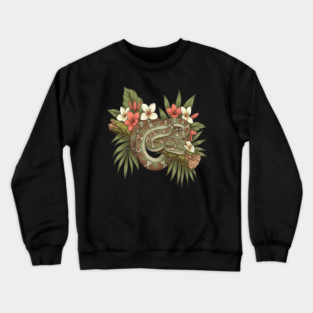 Madagascar Tree Boa Jungle Design Crewneck Sweatshirt