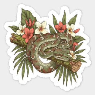 Madagascar Tree Boa Jungle Design Sticker