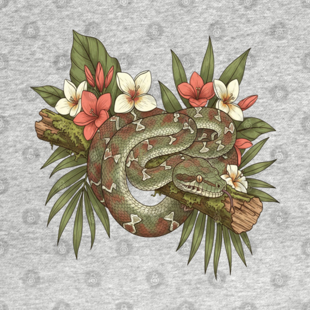 Madagascar Tree Boa Jungle Design by BirdsnStuff
