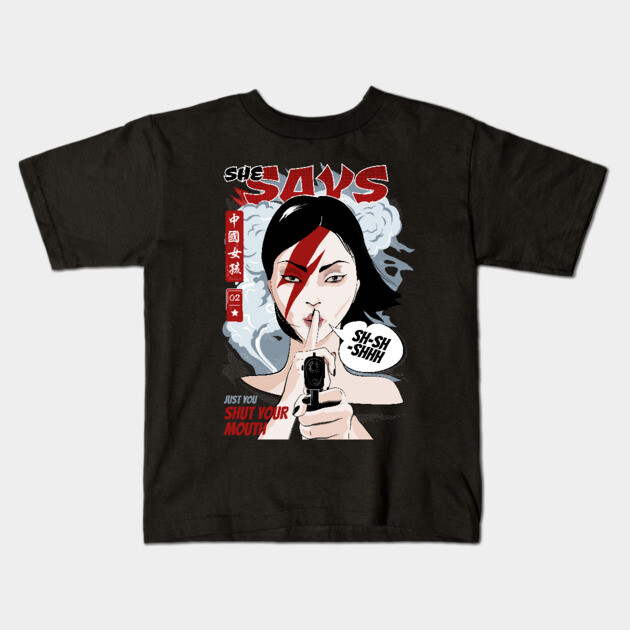 China Girl xxc - China Girl - Kids T-Shirt | TeePublic