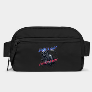 Funny Born 2 Shit Forced to Wipe Grim Reaper Skull Bag