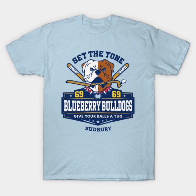 Shoresy Hoodie Merch - Hockey Jersey Sudbury Blueberry Bulldogs T-Shirt by celestial_artworks