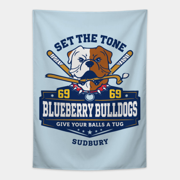 Shoresy Hoodie Merch - Hockey Jersey Sudbury Blueberry Bulldogs Tapestry by celestial_artworks