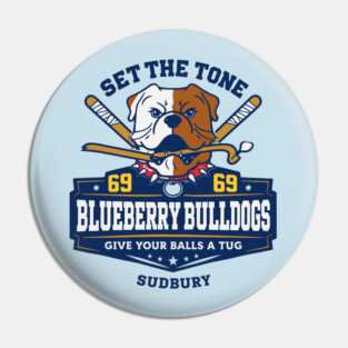 Shoresy Hoodie Merch - Hockey Jersey Sudbury Blueberry Bulldogs Pin