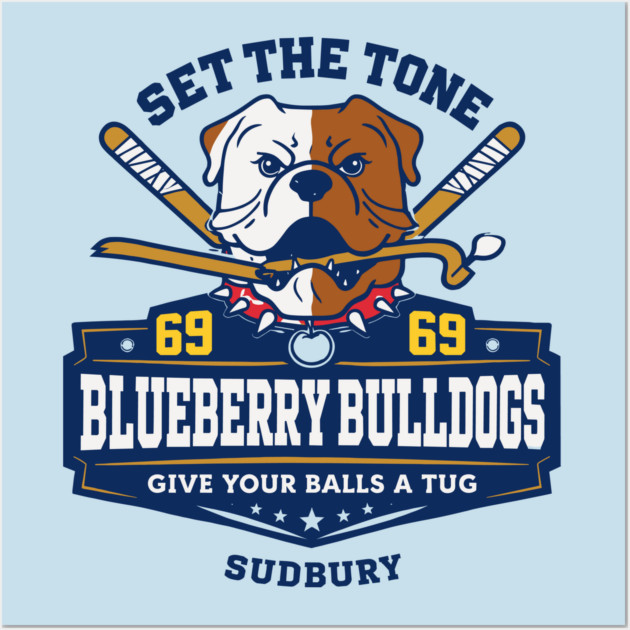 Shoresy Hoodie Merch - Hockey Jersey Sudbury Blueberry Bulldogs Wall Art by celestial_artworks