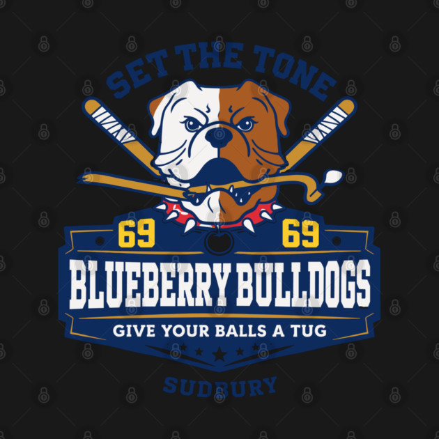 Shoresy Hoodie Merch - Hockey Jersey Sudbury Blueberry Bulldogs by celestial_artworks