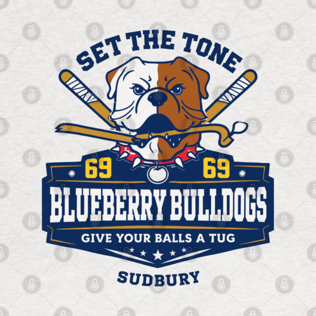 Shoresy Hoodie Merch - Hockey Jersey Sudbury Blueberry Bulldogs by celestial_artworks
