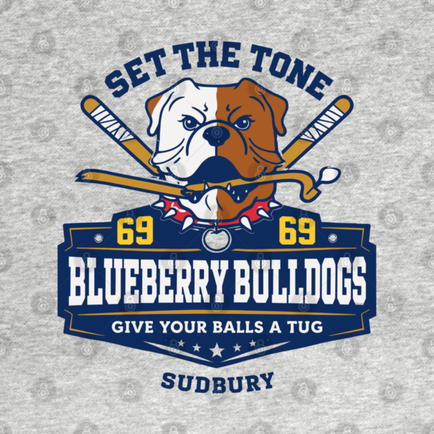 Shoresy Hoodie Merch - Hockey Jersey Sudbury Blueberry Bulldogs by celestial_artworks